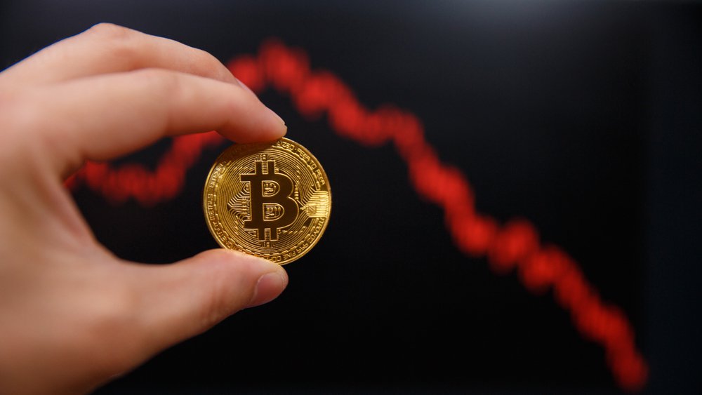 sudden crypto market drop sends bitcoin below $22